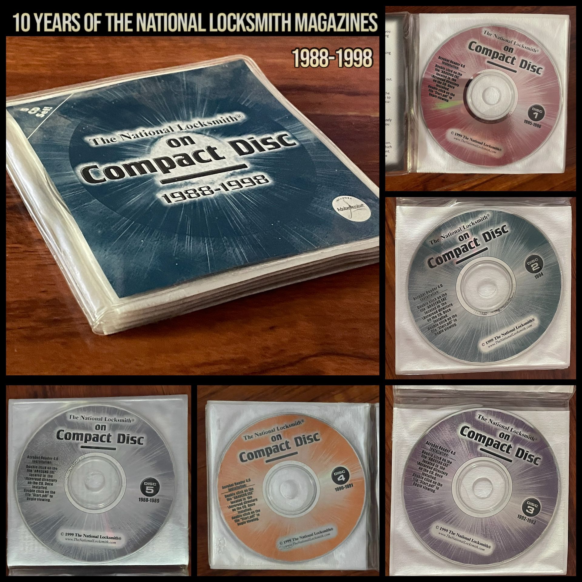 10 years of NATIONAL LOCKSMITHS on COMPACT DISC , 5 CD SET