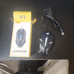 T-WOLF V1 COLORFUL LIGHT USB MOUSE RGB LIGHTING