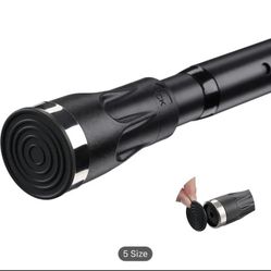 Tension Curtain Rod, 42 to 115 inch Adjustable Heavy Duty black shower curtain rod for bathroom Closet Windows