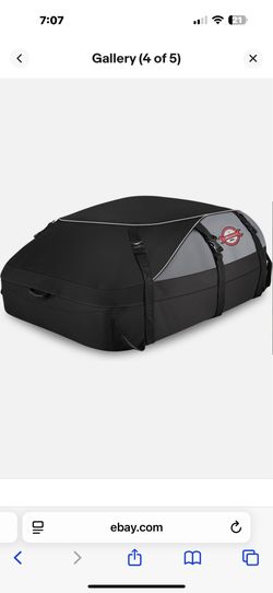 Sailnovo Rooftop Cargo Carrier Roof Bag, 20 Cubic feet Waterproof Roof Cargo Carrier fit car with/Without Luggage Rack - Vehicle Soft Shell Roof Cargo