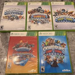 Xbox 360 Lot of 5 Skylander Games 