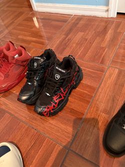 Balenciaga Runner Sneakers Black Red Graffiti