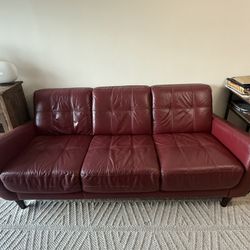 Comfy Red Sofa