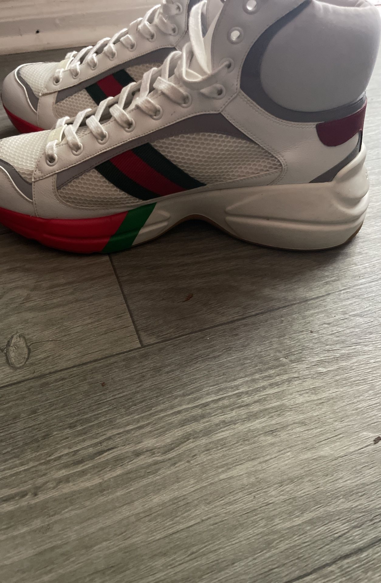 Gucci High Top Web Stripe Men’s W
