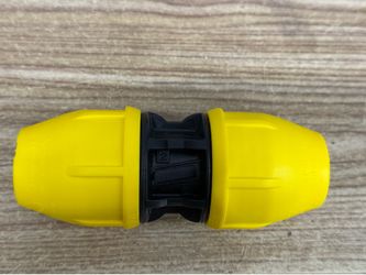 HOMEFLEX -  1/2 inch IPS DR 9.3 Underground Yellow Poly Gas Pipe Coupler