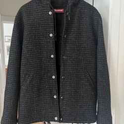 Supreme Harris Tweed Wool Hooded Coaches 