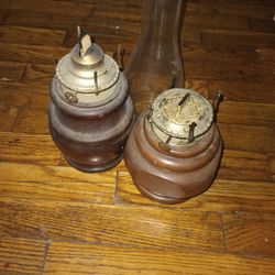 Antique Oil Lanterns, One Dome