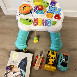 VTech Activity Table, Shopping cart cover & Toy cars