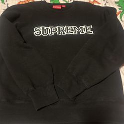 Black Supreme Hoodie Medium 