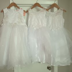 Flower Girls Dresses White