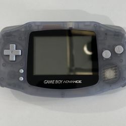 Nintendo Gameboy Advance GBA Clear Glacier Handheld Console — Tested