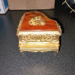 Vintage Cast Trinket And Music Piano Rare Find 