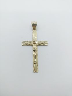 10k Crucifix Cross Yellow Gold 1.7 DWT