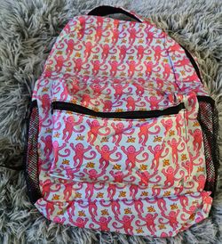 Brand New Pink Monkey Backpack