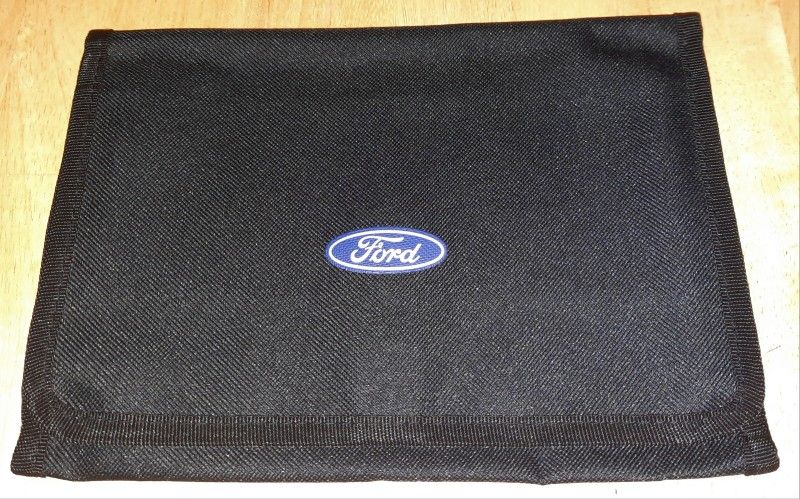 2011-2023 Ford Owners Manual User Operators Guide Folding Canvas With Pockets Black Case Only