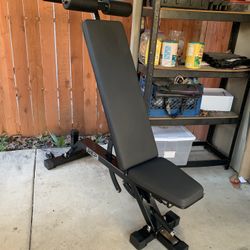 Rep Zero Gap Bench With Leg Roller Attachment 