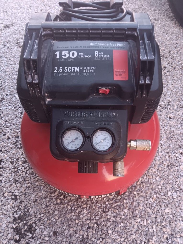 Porter Cable 6 Gallon Pancake Air Compressor