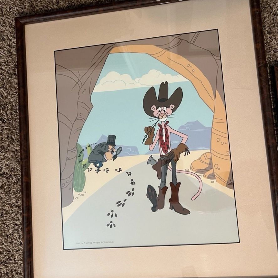 Vintage Pink Lather Animation Cel