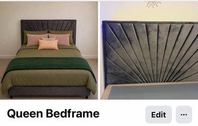 Queen Bedframe Gray