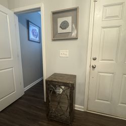 1 Door Mirrored Accent Cabinet