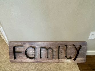 Family sign