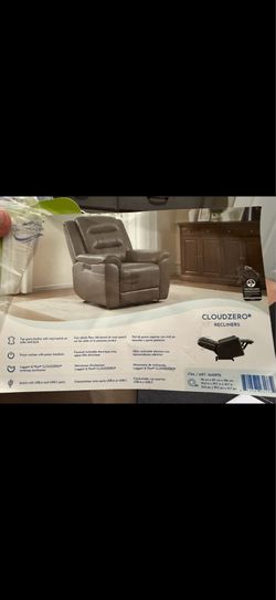 Leather power recliner  from Costco