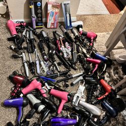 Hair Dryers -hair Straight -hair Curly Like New 12$ For Each 