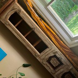 Gorgeous Hand Carved Tall Shelf 