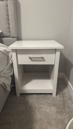 White end table
