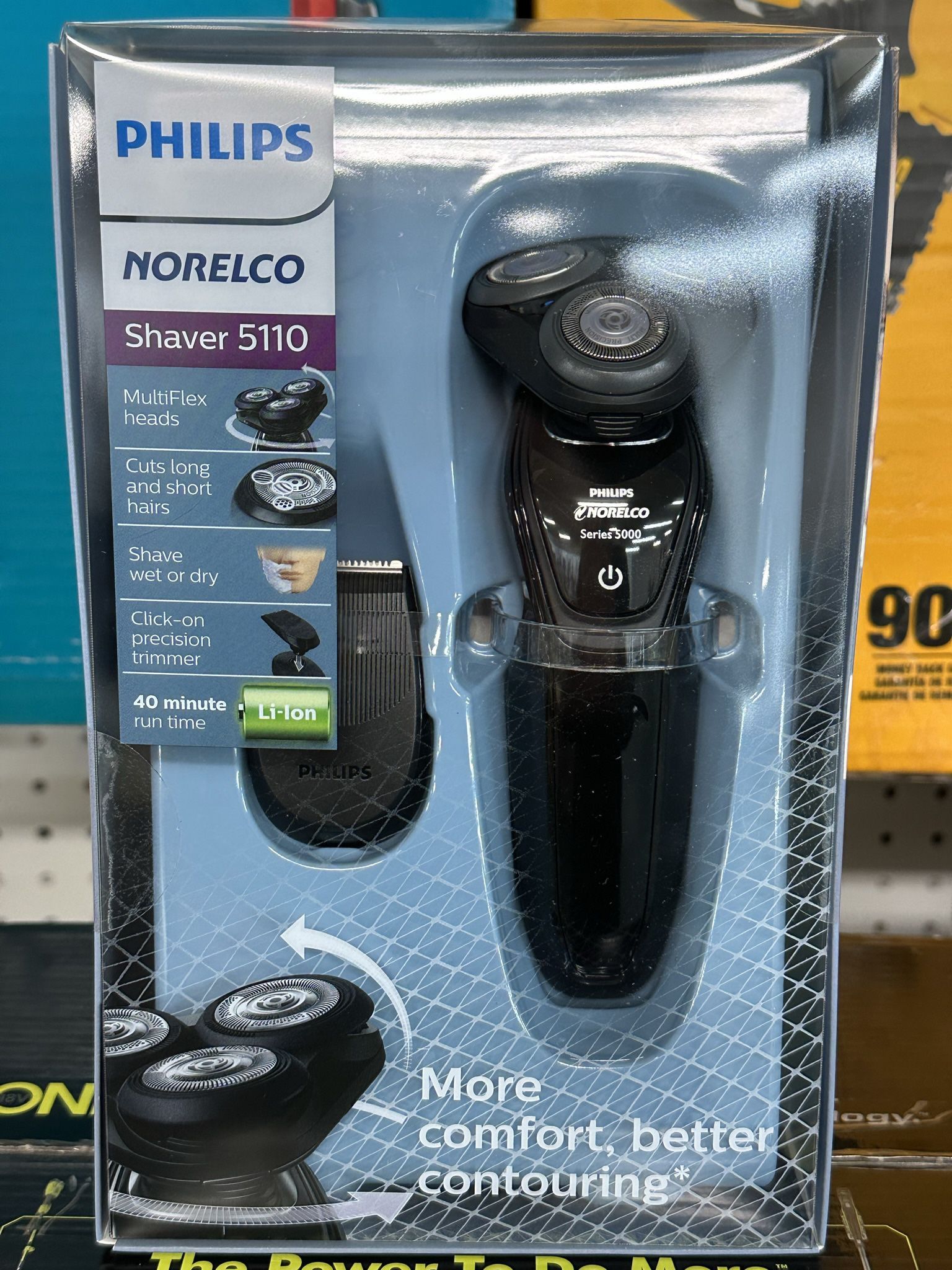 NEW! Philips Norelco Electric Shaver 5110 Wet & Dry, S5205/81, with SmartClick Precision