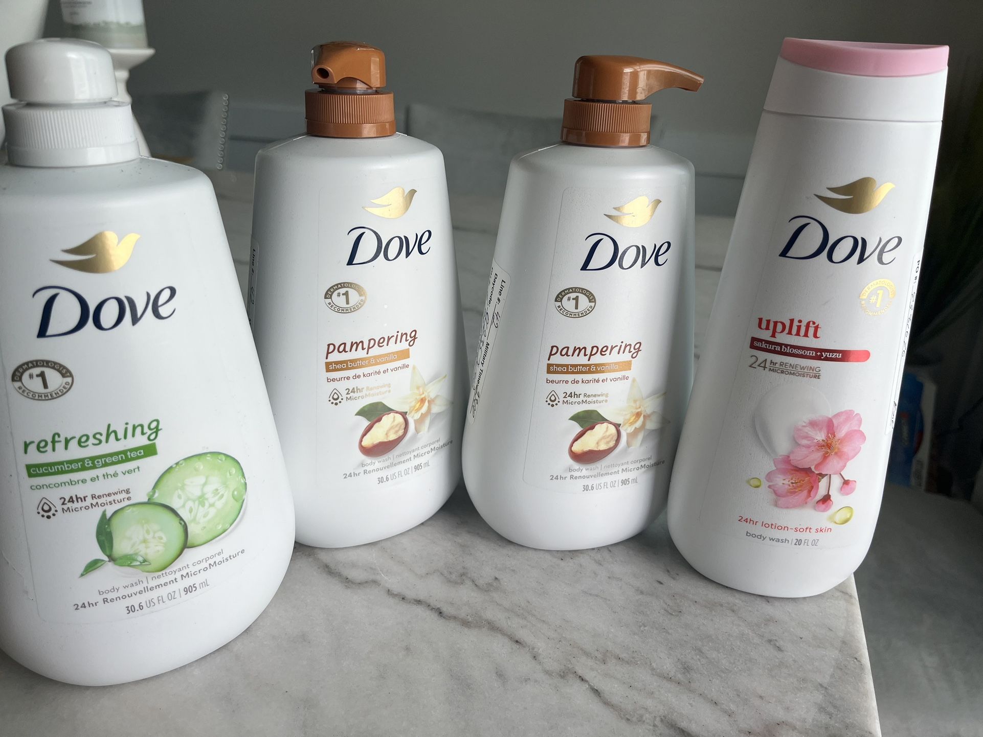 Dove body wash