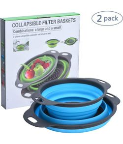 Collapsible Colanders ( 2 pieces set)