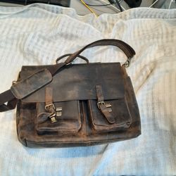 Vintage Buffalo Leather Cross Shoulder Bag