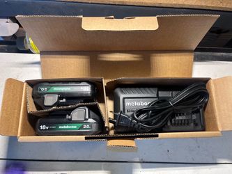 Metabo HPT (2) 2Ah Batteries and Charger
