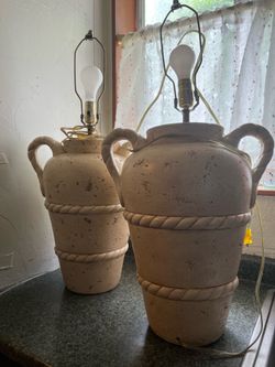80s silhouette classic 80s flair lamps set of two