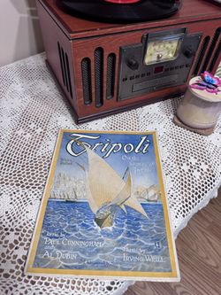 Antique Sheet Music 1910s Tripoli On The Shores Of Tripoli Nautical Cover Witmark