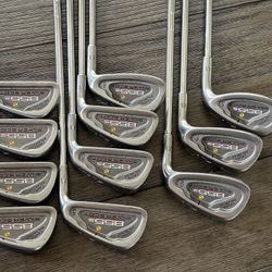 TOMMY ARMOUR 855S SILVER SCOT IRON SET complete 1-SW Stiff Flex LOOK