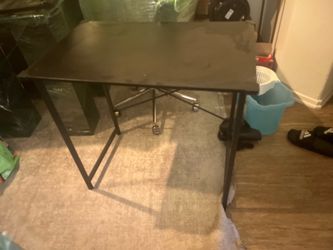 Small black desk