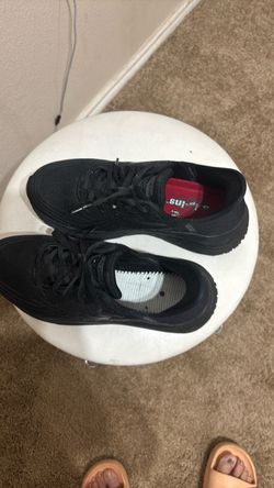 Black Lace-Up Athletic Sneakers