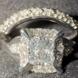 Zale’s Engagement Ring and Wedding Band