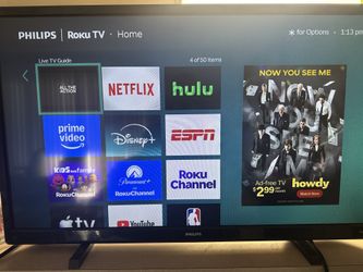 Philips 32’ Roku Tv flat screen