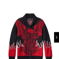 Men's Harley Davidson Eagle Cardigan  
