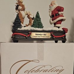 $25.00 - 1999 Christmas Around The World By House Of Lloyd Musical Tabletop Decor!  Whimsical - NEW IN BOX!  