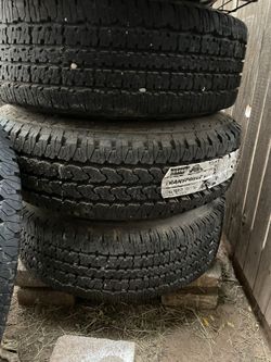 Set Of Tires Good Thread Left. Size In Picture