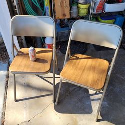 Two Samsonite Folding Chairs