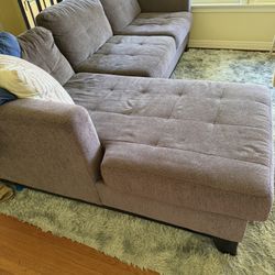 Grey Chaise Couch 