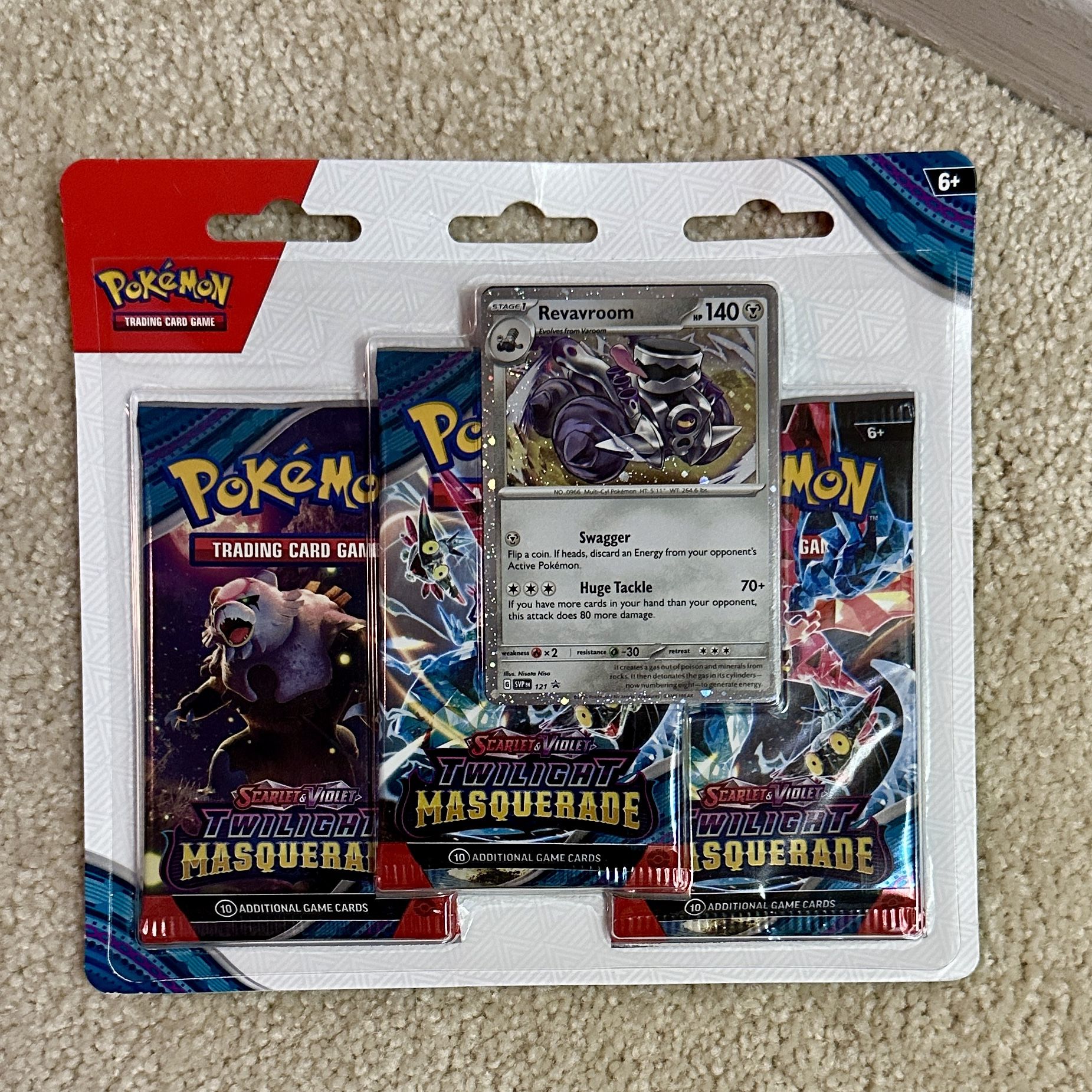 Pokemon Cards TCG Twilight Masquerade 3 Packs Blister