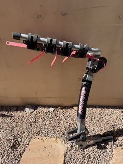 Road-Max by Trimax 4-Bike Hitch Rack (Razorback 4X style) – folds/tilts