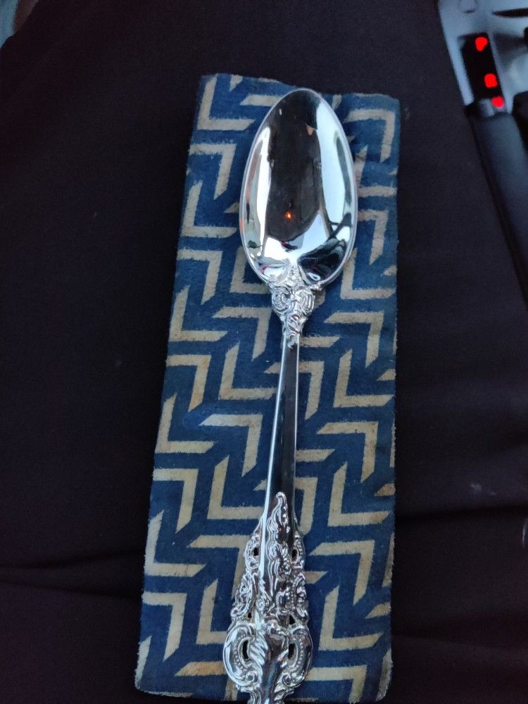 Wallace Grand Baroque Sterling Silver Serving Spoons