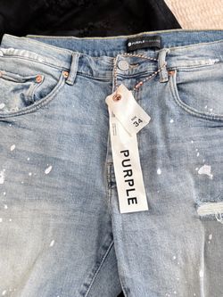 Purple jeans 34 with 32